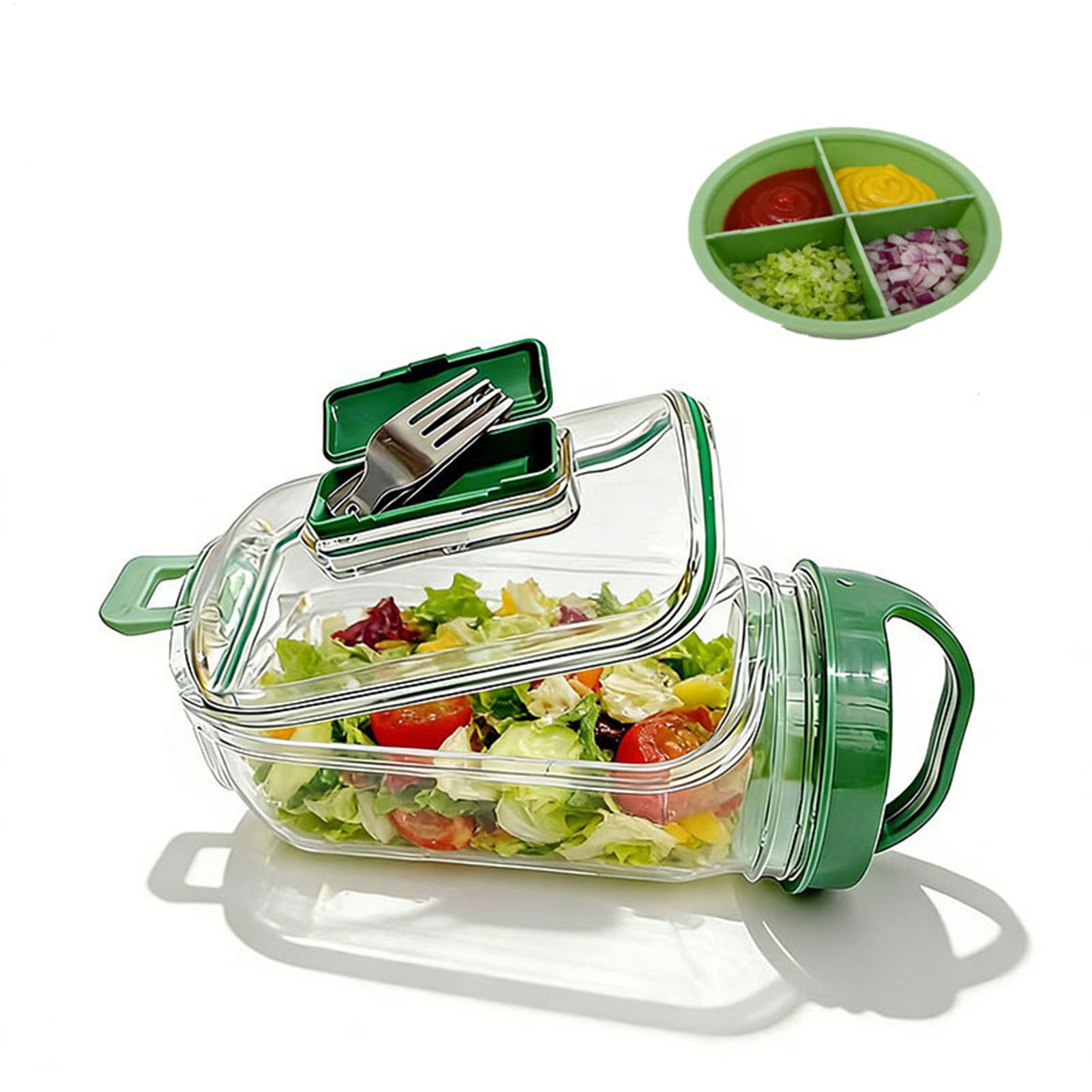 Meal Prep Gym - Contenitore per insalata con apertura laterale