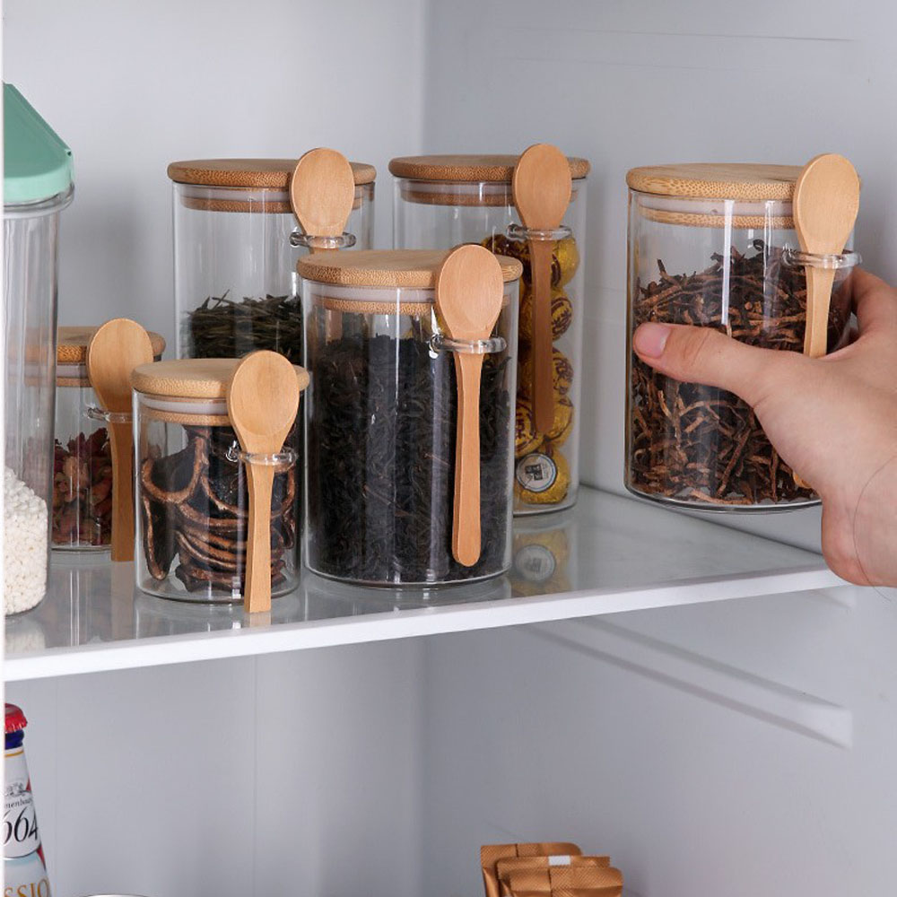 Meal Prep Jar - Contenitori Ermetici in Plastica per Alimenti