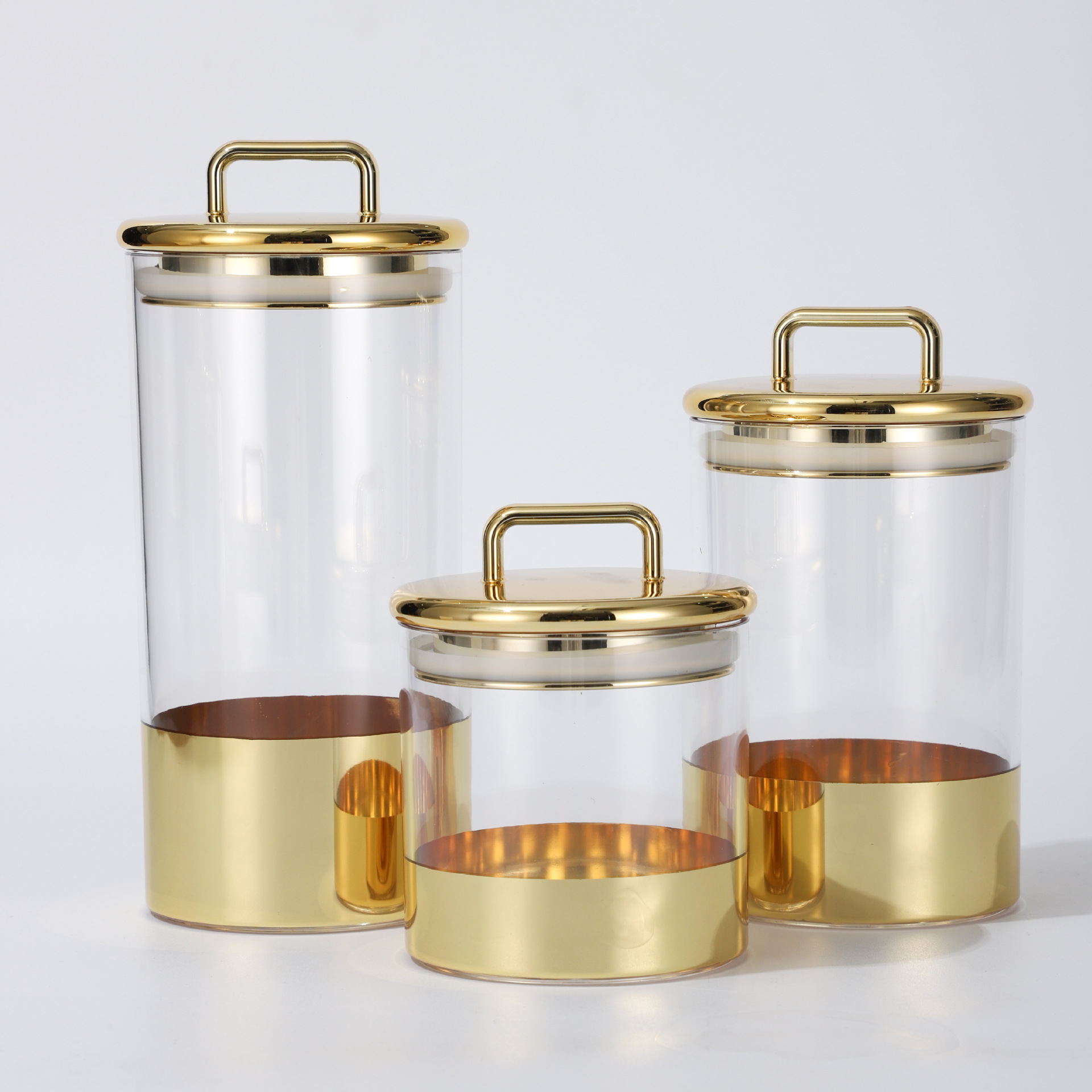 Meal Prep Jar - Barattolo sigillato in vetro dorato Contenitore