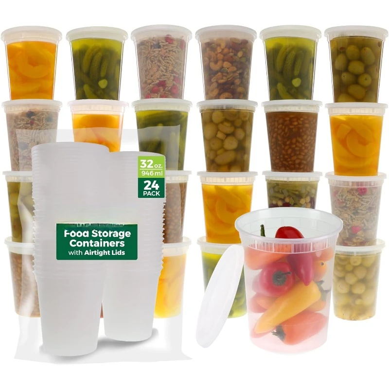 Meal Prep Container - [24 Set] contenitori per gastronomia in