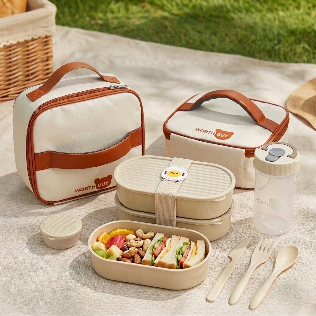 Meal Prep Container - Set di 2 Contenitori per Pranzo