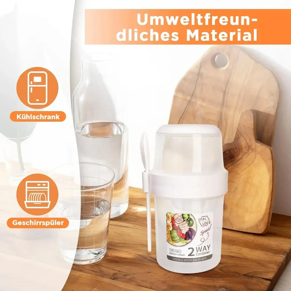 Meal Prep Jar - Tazza per insalata Tazze per colazione