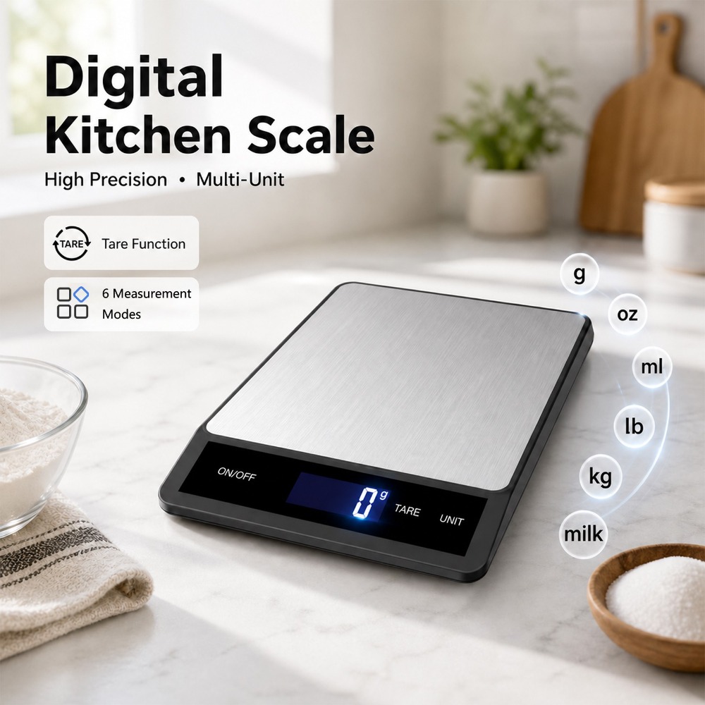 Meal Prep Kitchen - Bilancia da Cucina Digitale Impermeabile 10kg