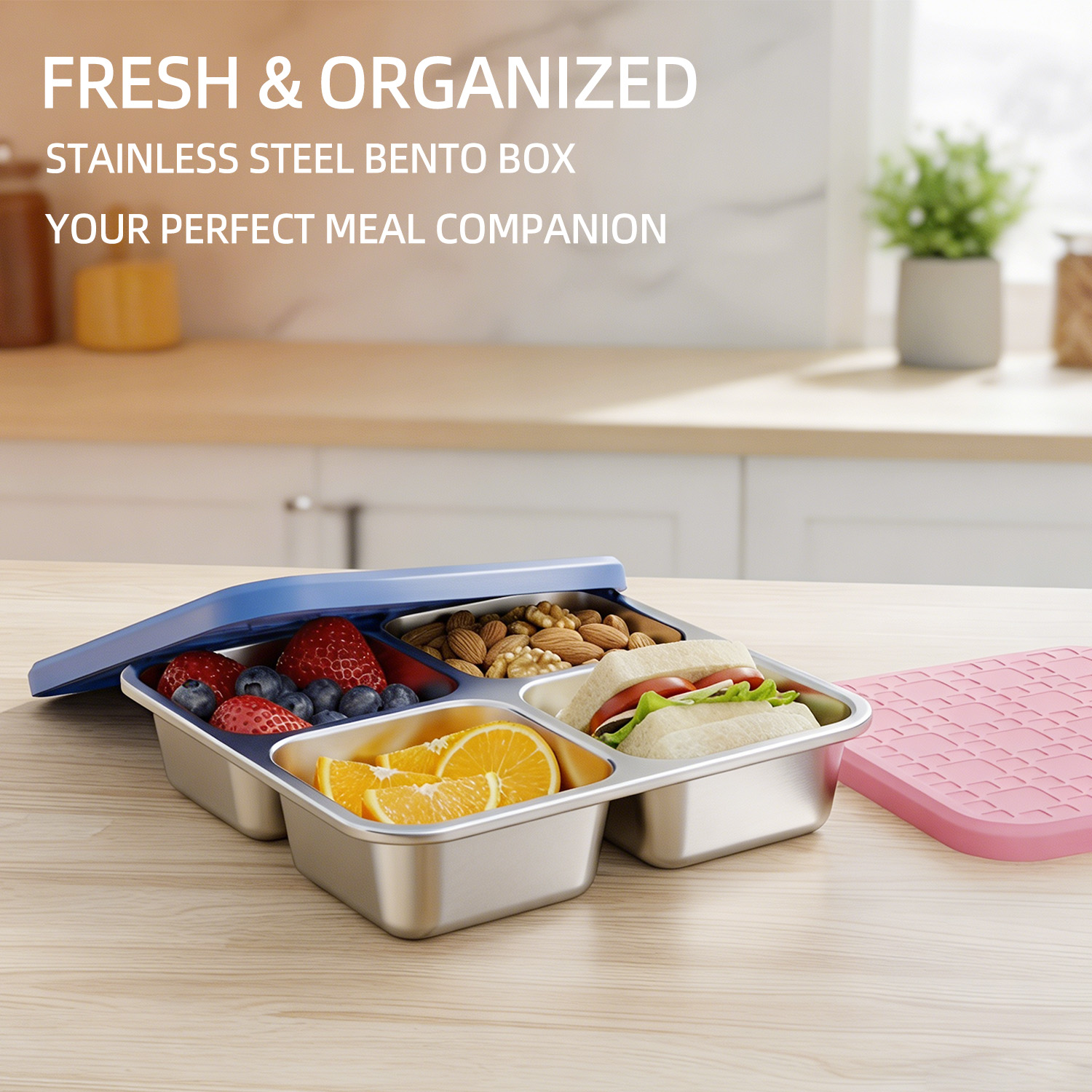 Meal Prep Container - Contenitore per Pranzo in Acciaio Inox